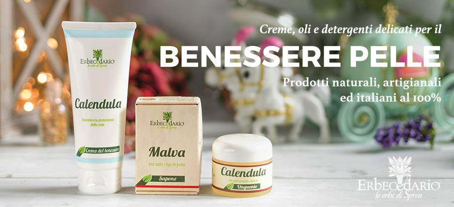 Vendita online creme, oli, saponi, shampoo bambini erboristeria Erbecedario