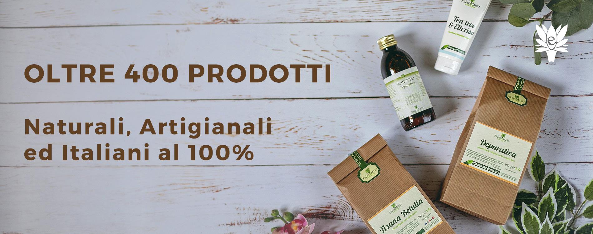 Erbecedario oltre 400 prodotti naturali artigianali italiani