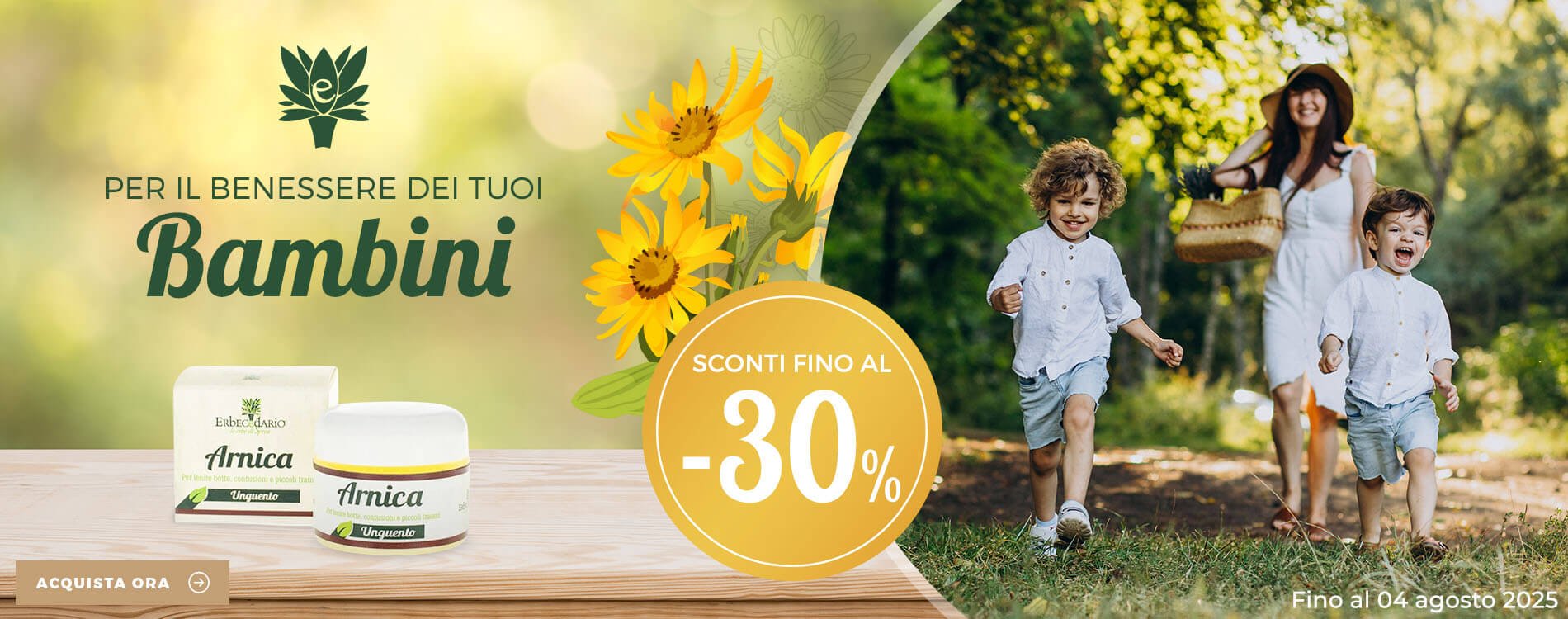Erboristeria Erbecedario prodotti e rimedi naturali bambini
