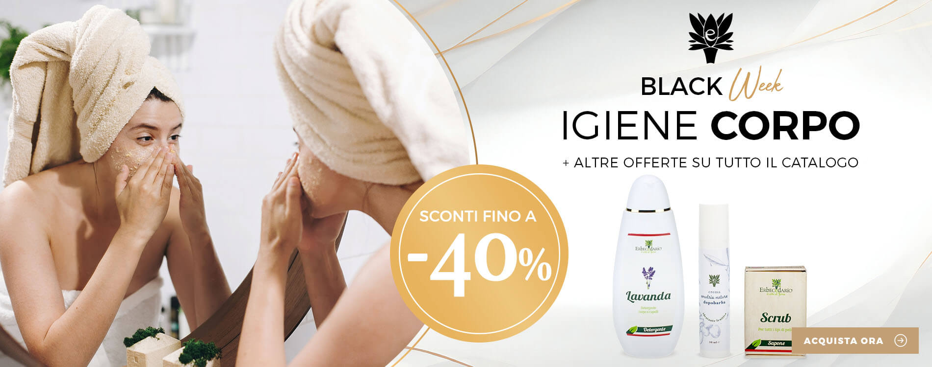 Prodotti naturali igiene e pulizia corpo Erbecedario