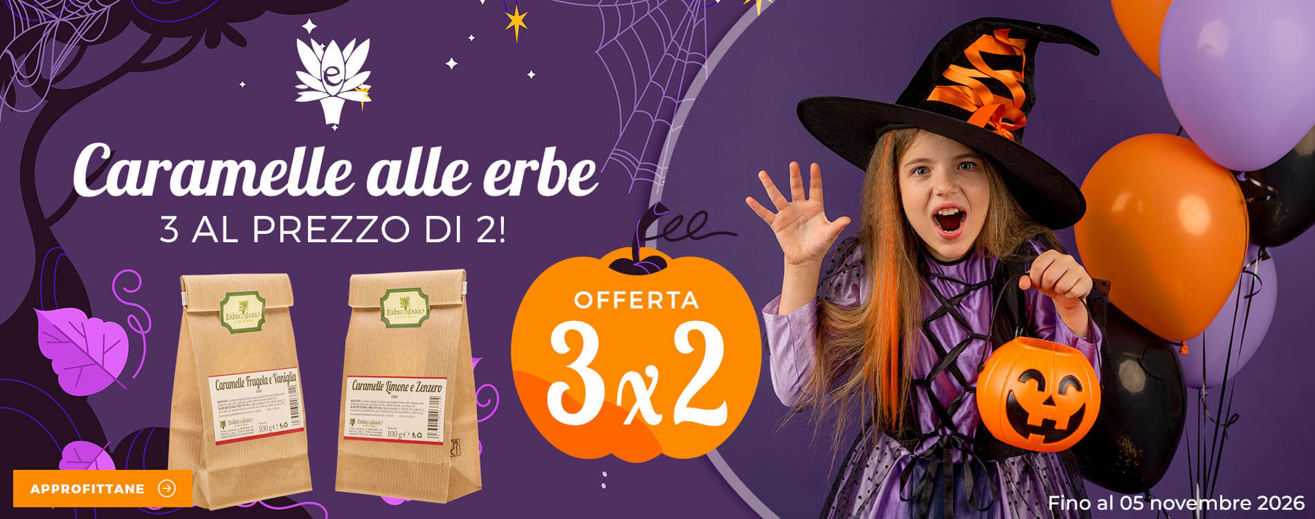 Vendita online caramelle naturali artigianali alle erbe erboristeria Erbecedario
