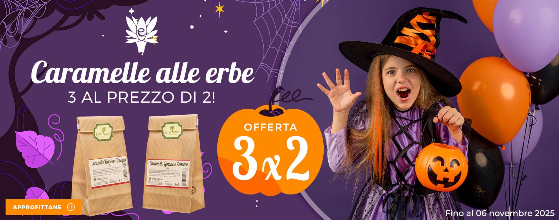 Vendita online caramelle naturali artigianali alle erbe erboristeria Erbecedario