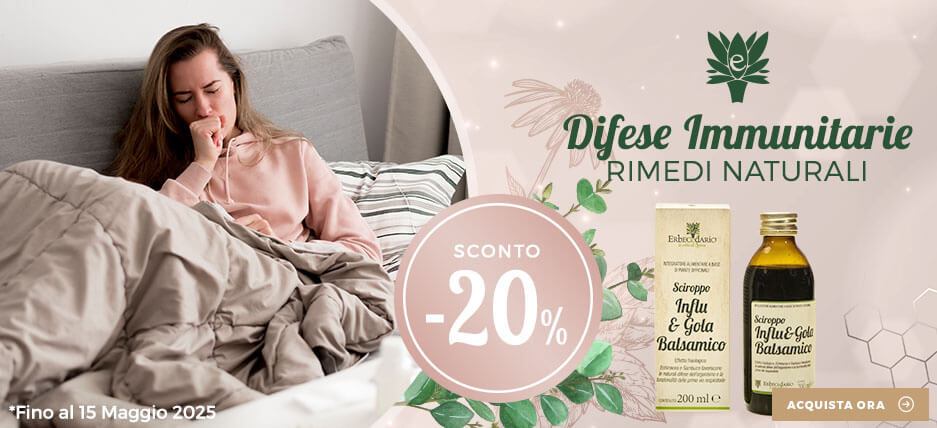 Vendita online prodotti e rimedi naturali Erbecedario per aumentare difese immunitarie basse