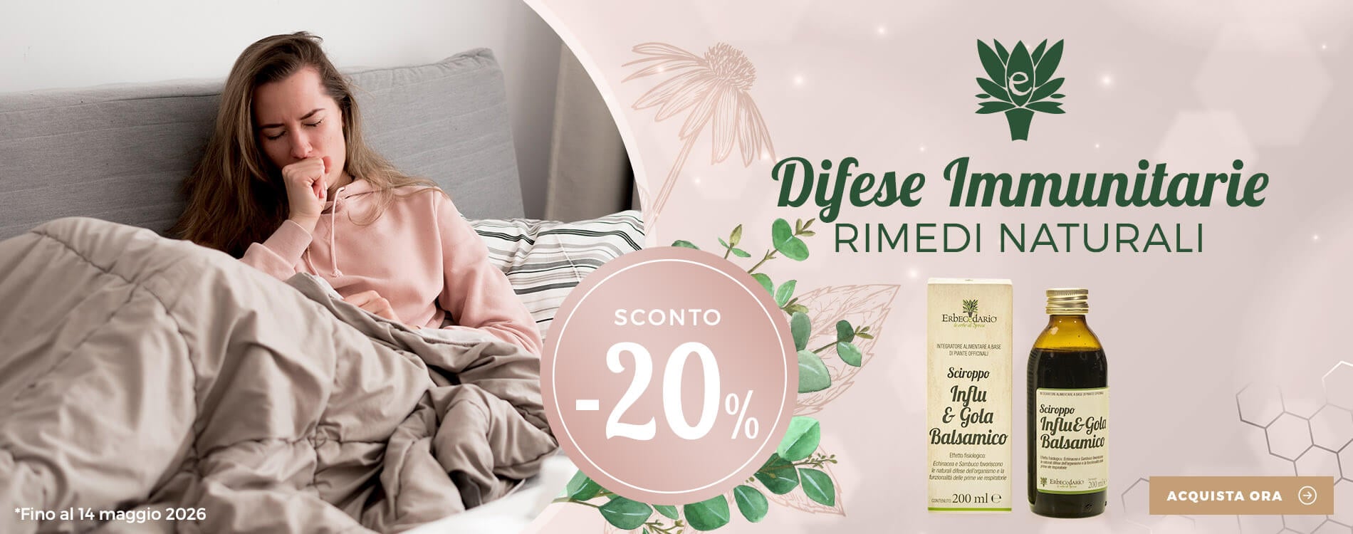 Vendita online prodotti e rimedi naturali Erbecedario per aumentare difese immunitarie basse