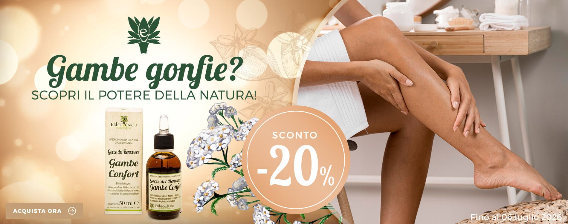 Vendita online prodotti e rimedi naturali circolazione gambe stanche e pesanti erboristeria Erbecedario