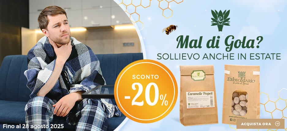 Come far passare mal di gola rimedi naturali Erbecedario vendita online