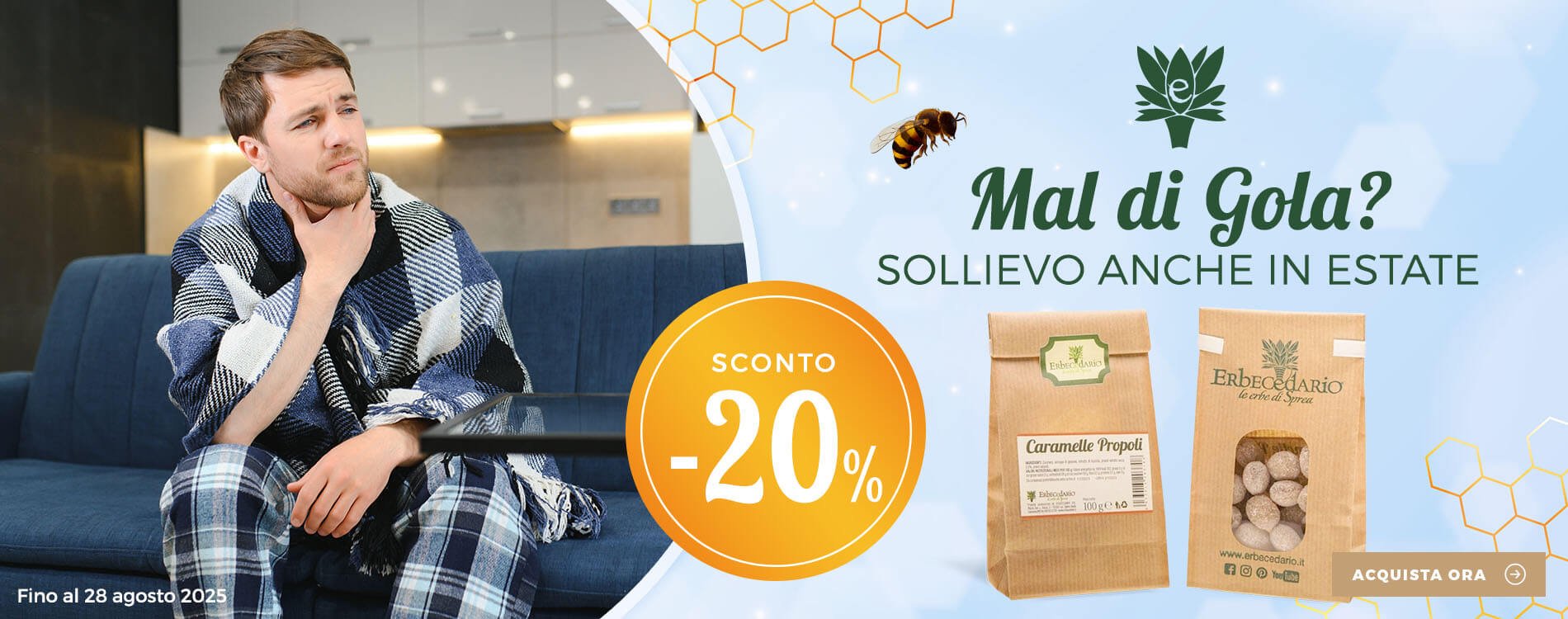 Come far passare mal di gola rimedi naturali Erbecedario vendita online