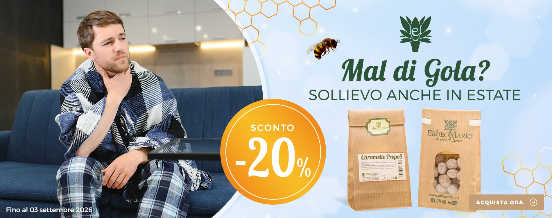 Come far passare mal di gola rimedi naturali Erbecedario vendita online