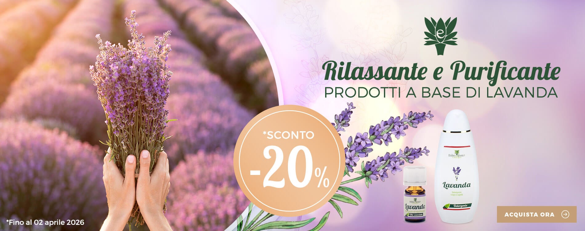 Vendita online prodotti naturali Lavanda erboristeria Erbecedario