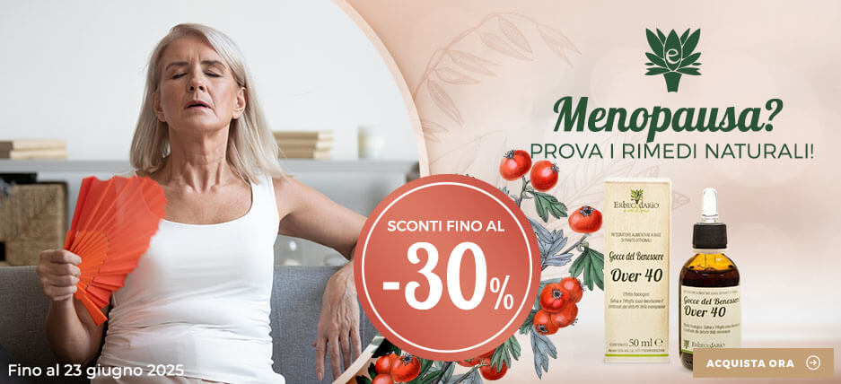 Vendita online prodotti integratori rimedi naturali menopausa Erbecedario