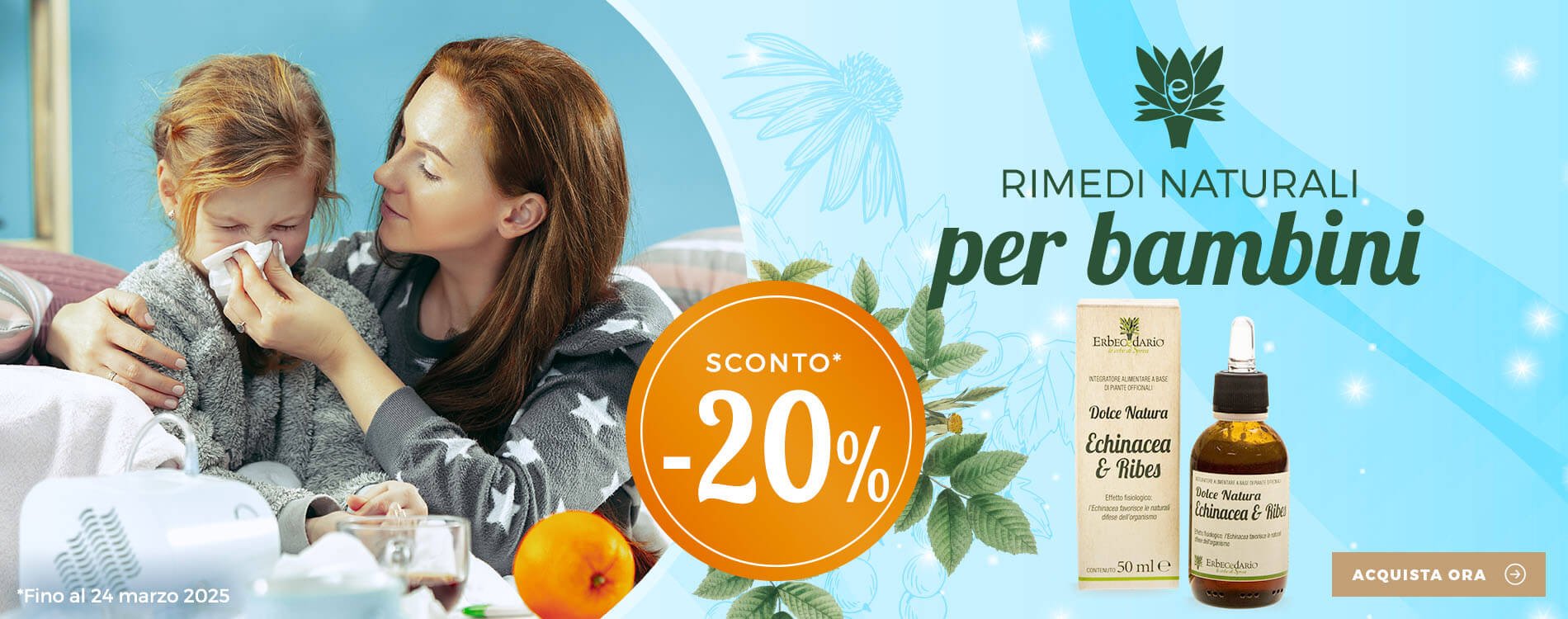 Erboristeria Erbecedario prodotti e rimedi naturali bambini