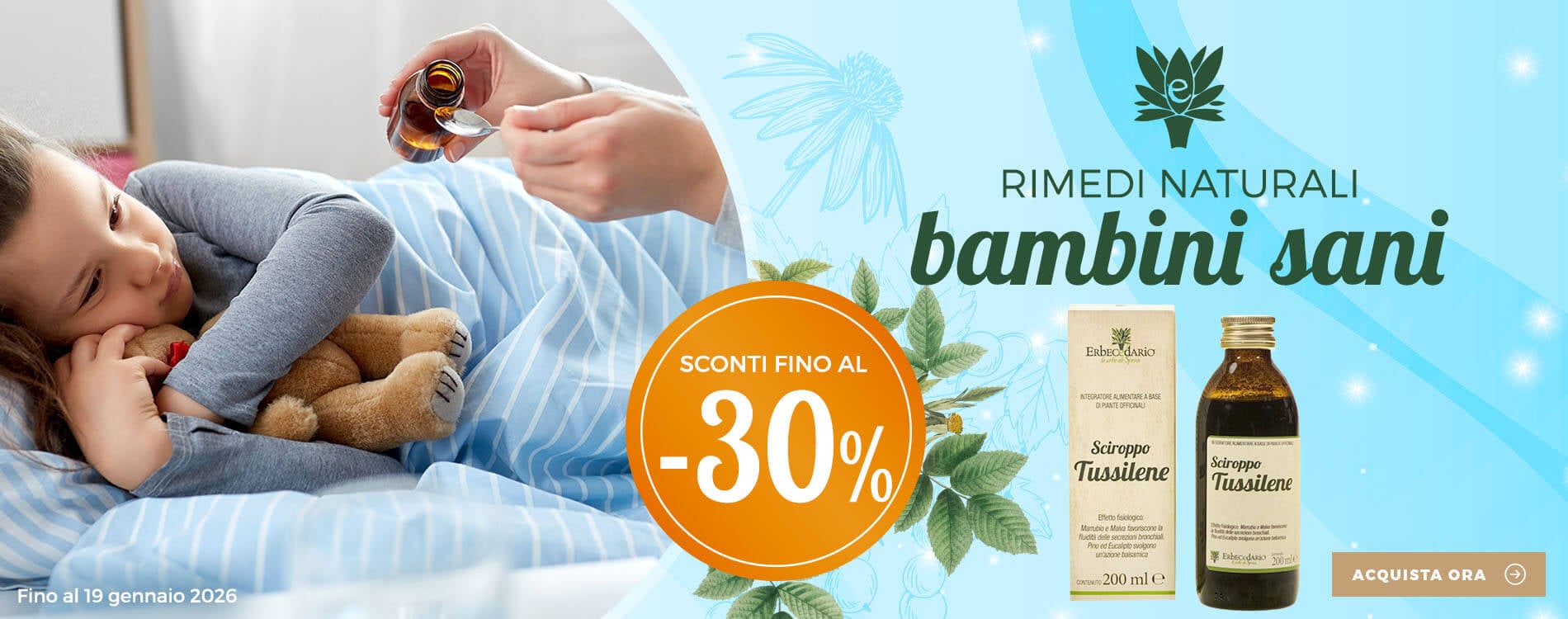 Erboristeria Erbecedario prodotti e rimedi naturali bambini