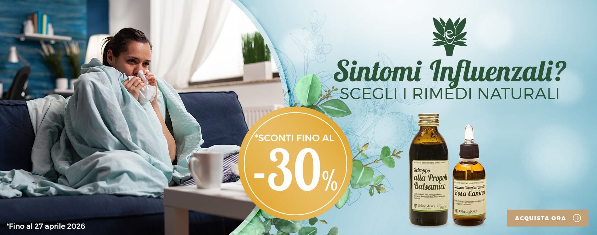 Vendita online prodotti e rimedi Naturali influenza Erbecedario