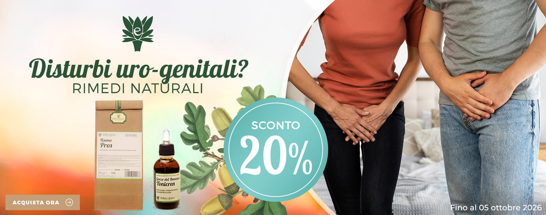 Vendita online prodotti e rimedi naturali apparato uro genitale erboristeria Erbecedario
