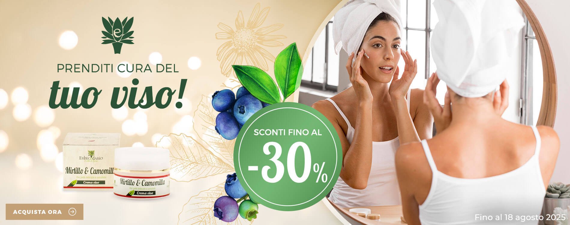 Vendita online prodotti e rimedi naturali cura pelle viso erboristeria Erbecedario