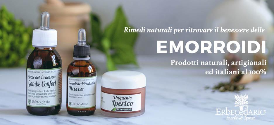 Vendita online prodotti e rimedi naturali emorroidi erboristeria Erbecedario