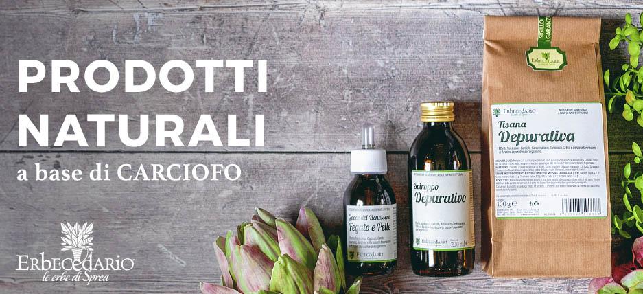 Vendita online prodotti naturali con Carciofo erboristeria Erbecedario