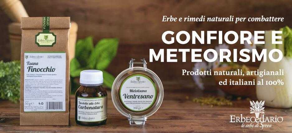 Vendita online prodotti e rimedi naturali per pancia gonfia e meteorismo erboristeria Erbecedario