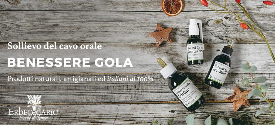 Come far passare mal di gola rimedi naturali Erbecedario vendita online