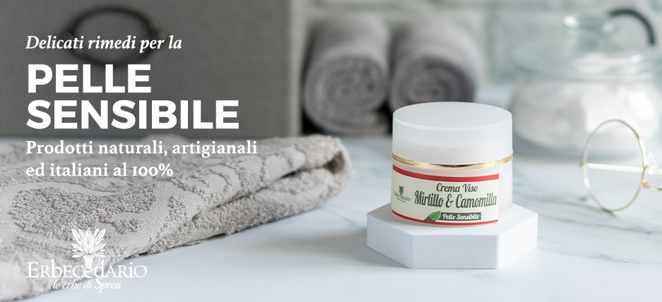 Vendita online prodotti e rimedi naturali pelle viso sensibile erboristeria Erbecedario