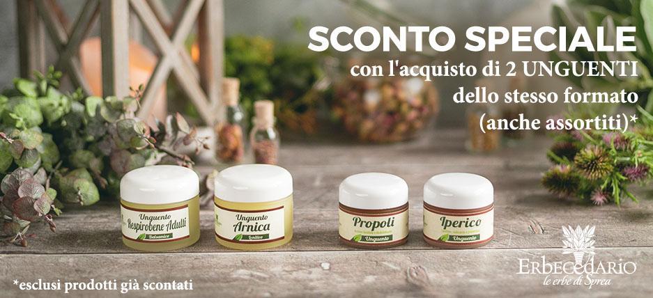 Promozione Unguenti naturali Erbecedario