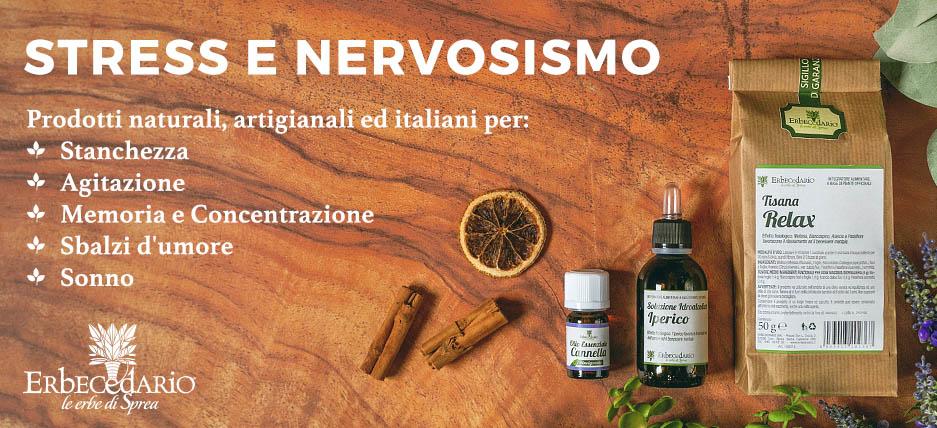 Vendita online prodotti naturali stress nervosismo erboristeria Erbecedario