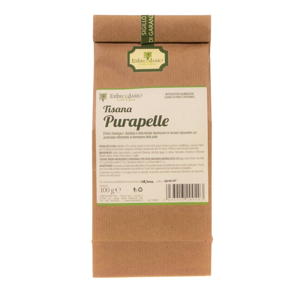 Tisana Purapelle 100 grammi