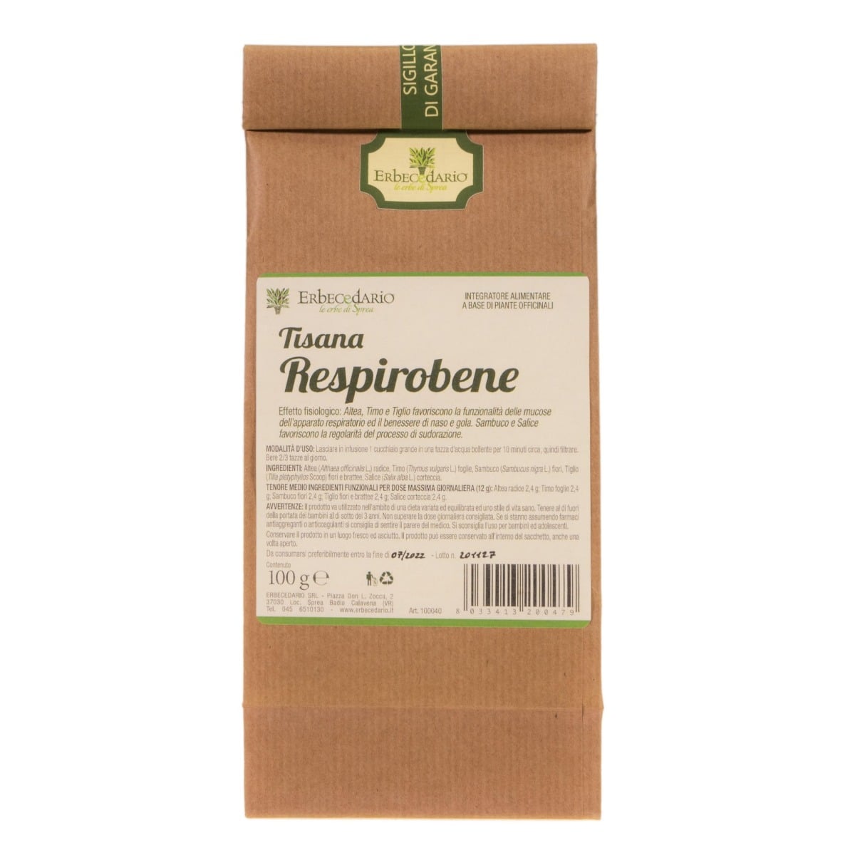Tisana Respirobene 100 grammi
