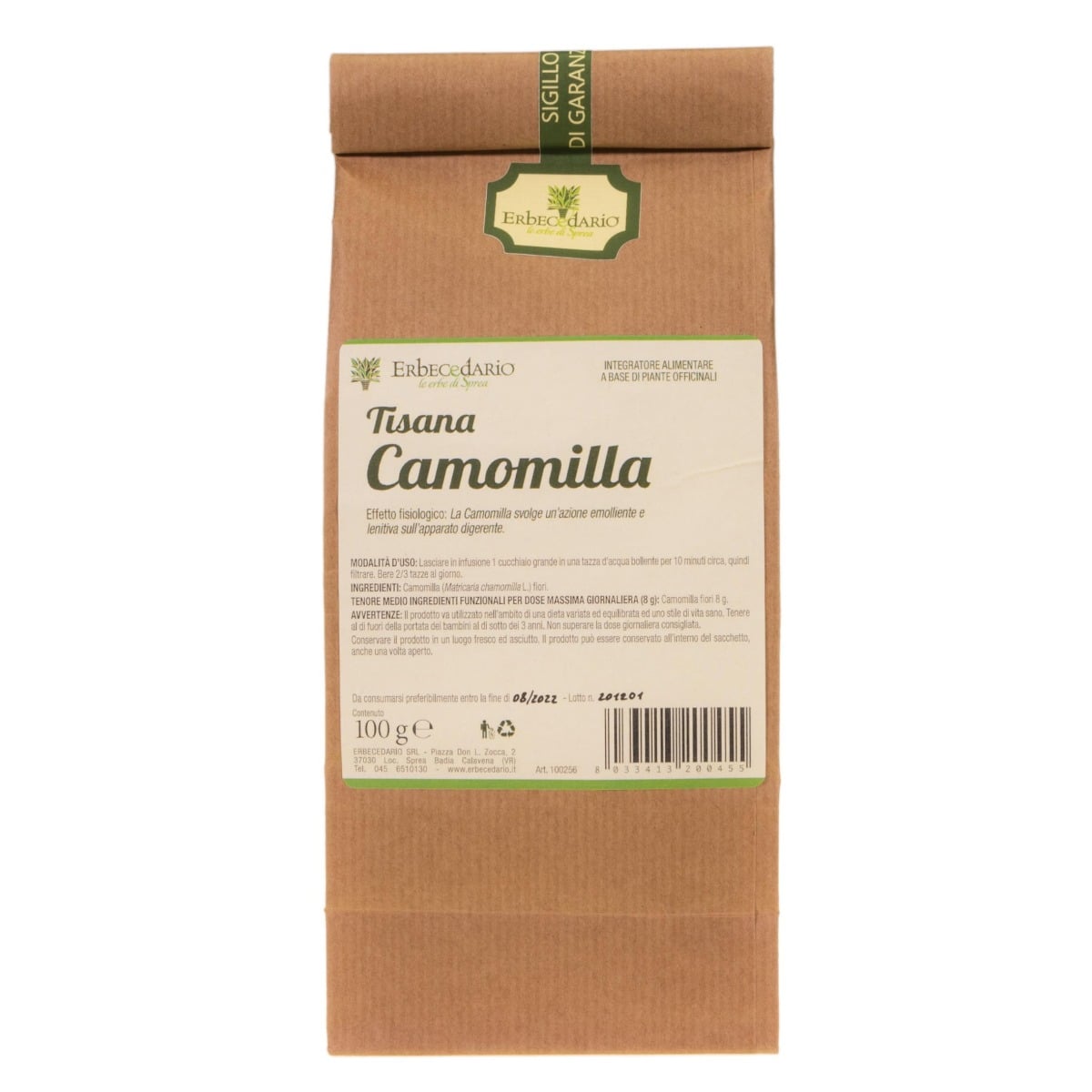 Tisana Camomilla 100 grammi