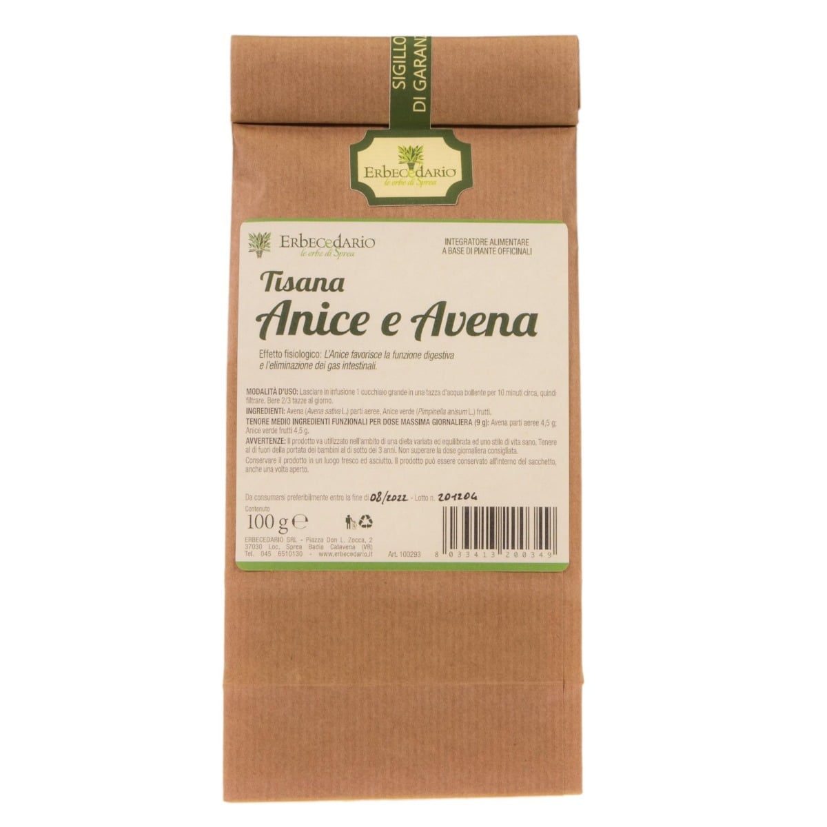 Tisana Anice e Avena 100 grammi