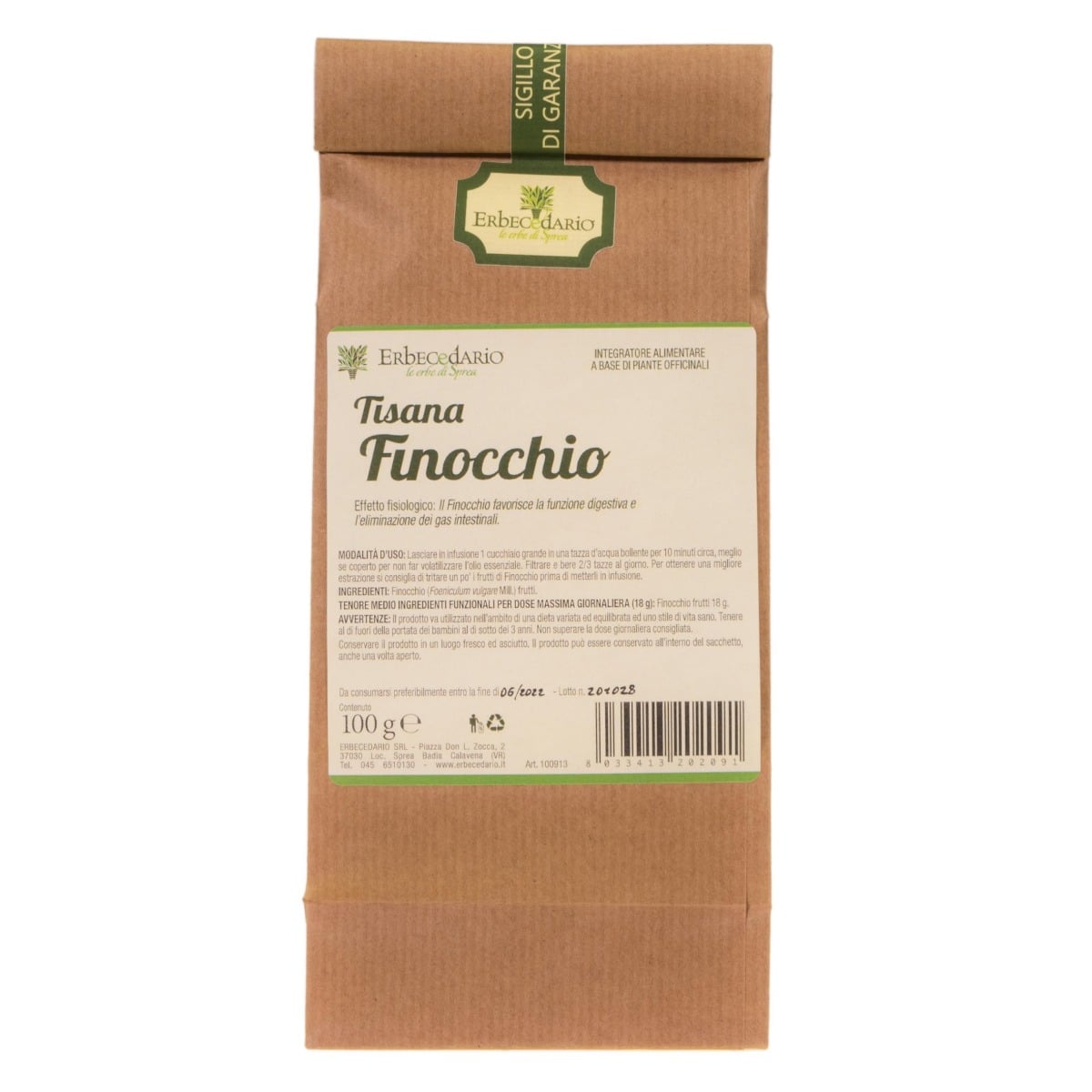 Tisana Finocchio 100 grammi