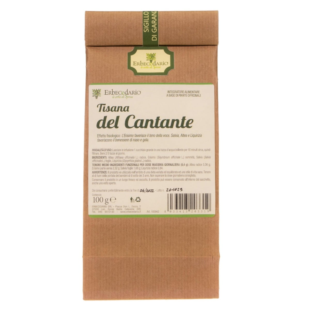 Tisana del Cantante 100 grammi