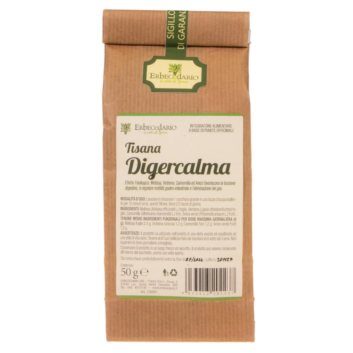 Tisana Digercalma 50 grammi