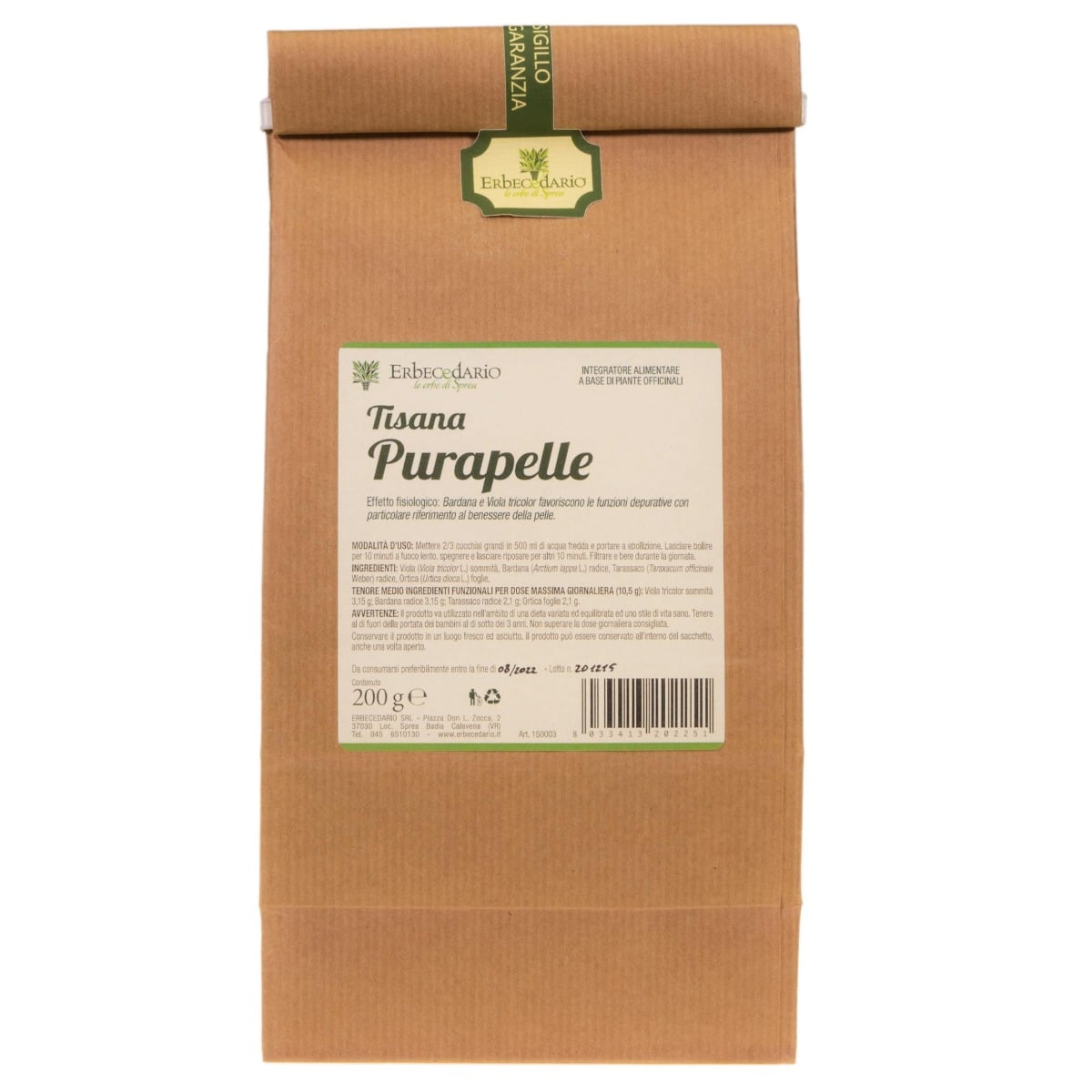 Tisana Purapelle 200 grammi
