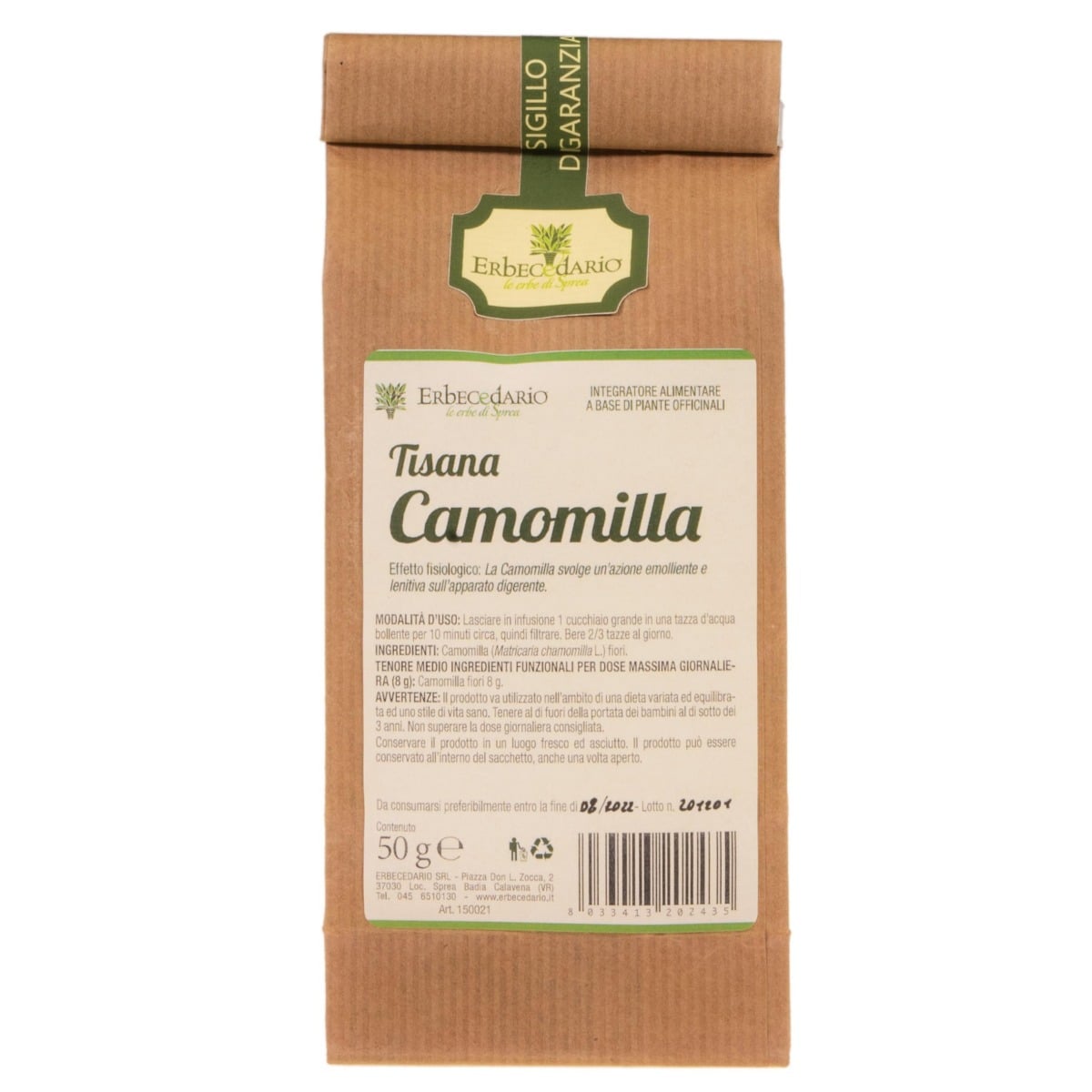 Tisana Camomilla 50 grammi