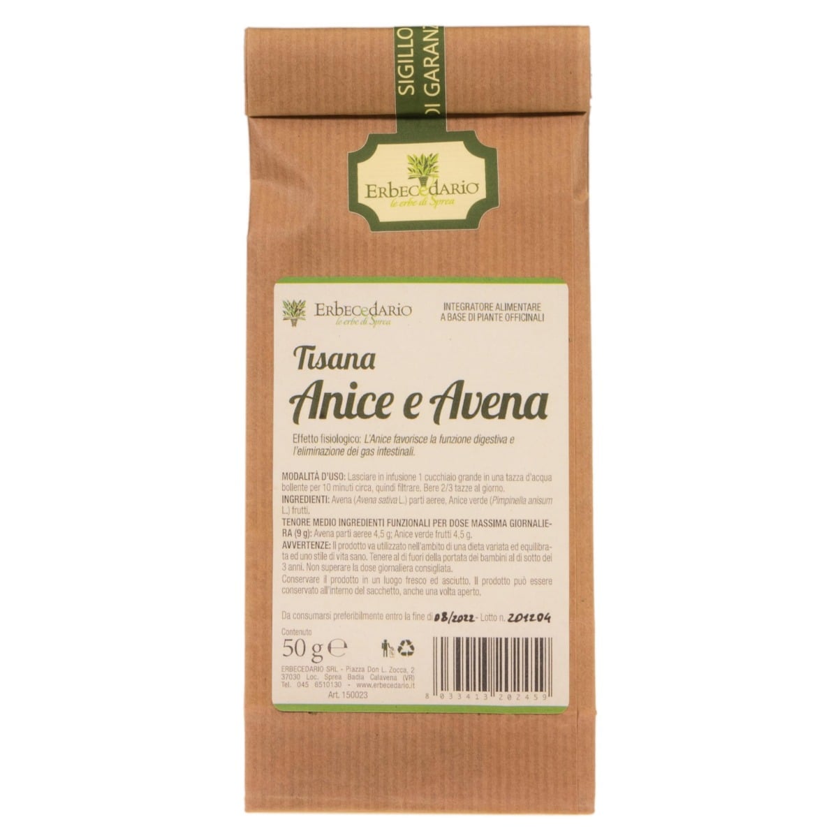Tisana Anice e Avena 50 grammi