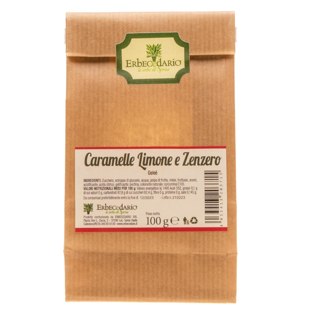 Caramelle Limone e Zenzero Gelèe