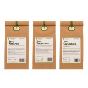 Kit tisane depurative fegato reni intestino vie urinarie Erboristeria Erbecedario