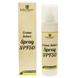 Crema solare spray 50 SPF altissima protezione Erbecedario