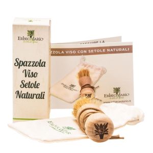 Spazzola pulizia viso setole naturali Erbecedario