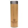 Borraccia termica con infusore in acciaio inox e bambù da 400 ml