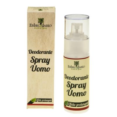 Spray deodorante uomo ascelle naturale Erbecedario